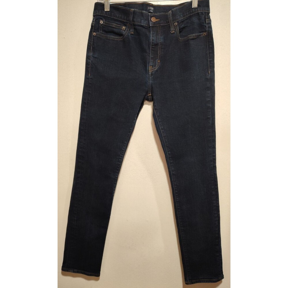 J. Crew Flex Men's Dark Blue Denim Slim Jeans Size W33 L32